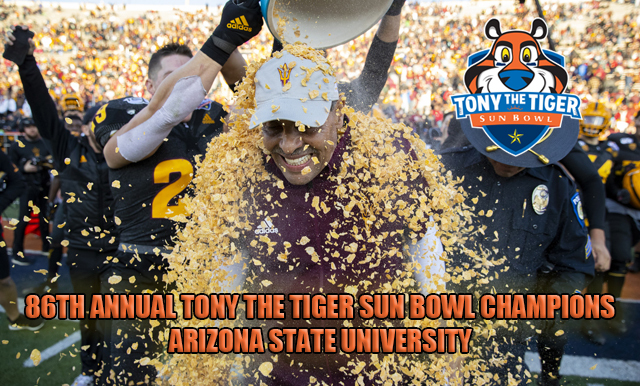 ARIZONA STATE TAKES ADVANTAGE OF TURN OVERS TO DEFEAT THE SEMINOLES IN THE 86TH ANNUAL TONY THE TIGER SUN BOWL